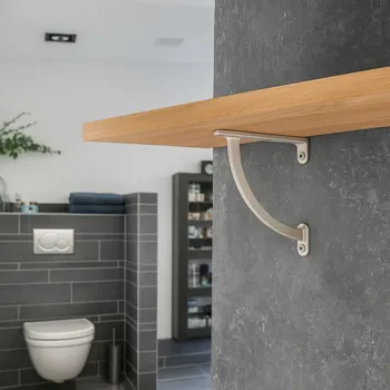 Držák na polici Policová podpěra E-595/132 chrom satén