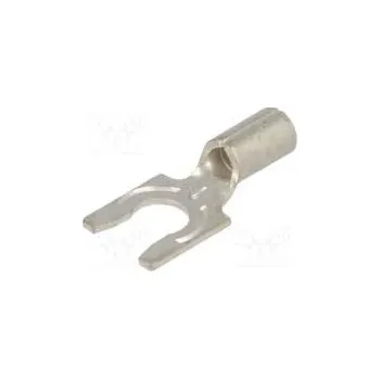 Elektrický konektor Koncovka vidličková M4 krimpovací na kabel neizolované měď