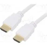 Cable HDCP 2.2,HDMI 2.0 HDMI plug,both sides PVC 15m white