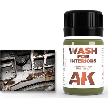 Modelářská barva AK Interactive WASH FOR INTERIORS
