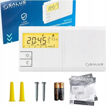 Termostat Salus 091 FLV2 programovatelný týdenní termostat pro kotel/topení, drátový