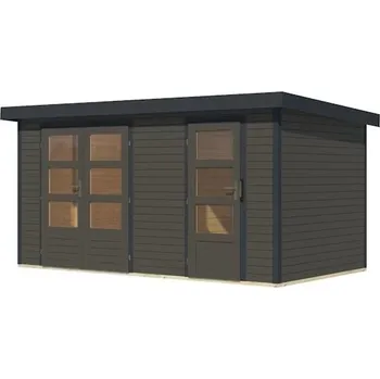 Zahradní domek KARIBU HOLZTECHNIK Hybridní domek KARIBU MERKUR (12494) terragrau / antracit LG4451