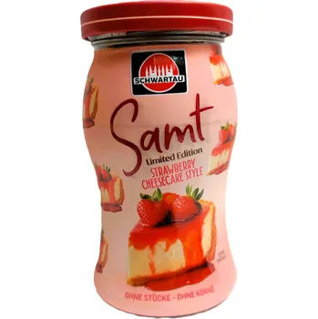 SCHWARTAU SAMT STRAWBERRY CHEESECAKE STYLE ( LIMITOVANÁ EDICE) - ovocná marmeláda - 270g