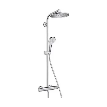 Vodovodní baterie Sprchový systém Crometta S Showerpipe 240, rozteč otvorů: 103,4 cm, chrom, BEZ BATERIE- B Hansgrohe