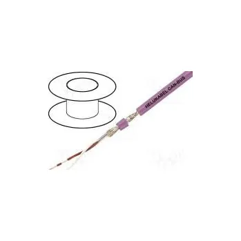 elektrický kabel HELUKABEL 81911 Vodič pro přenos dat 1x2x0,25mm2 fialová lanko Cu -20÷70°C