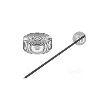 elektrický kabel Vodič reproduktorový 2x0,08mm2 lanko Cu černá PVC Balení 5m