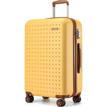 Kono 2486 Kufr spinner 75cm Žlutý ABS/Polykarbonát