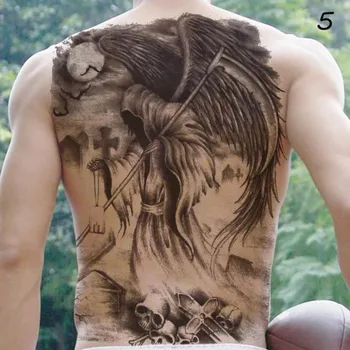 Odstranitelné tetování B-TOP Dočasné tetování na záda - černá