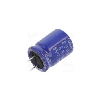 Kondenzátor Kondenzátor elektrolytický THT 33uF 200VDC Ø12,5x16mm ±20%