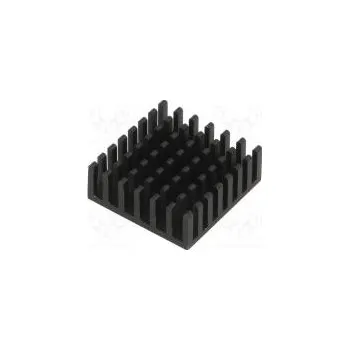 Chladič motoru Chladič lisovaný černá L 27mm W 27mm H 10mm hliník eloxovaný