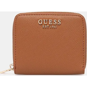 Peněženka Peněženka Guess LAUREL dámská, hnědá barva, SWZG74 59137 SWZG74.59137 88X, vel. ONE SIZE