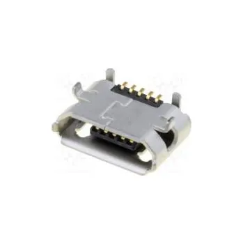 Elektrická zásuvka Zásuvka USB B micro na PCB SMT PIN 5 vodorovné V USB 2.0