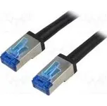 Patch cord S/FTP 6a lanko Cu PE černá 30m 26AWG