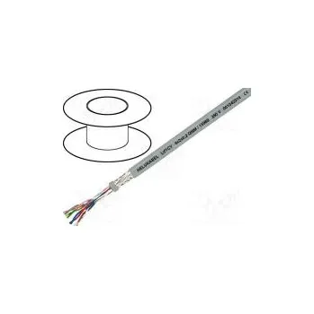 elektrický kabel HELUKABEL 15994 Vodič pro přenos dat LifYCY 10x2x0,2mm2 šedá lanko Cu PVC