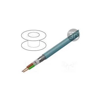 elektrický kabel HELUKABEL 81906 Vodič PROFIBUS SK 1x2x24AWG lanko Cu PVC tyrkysová není