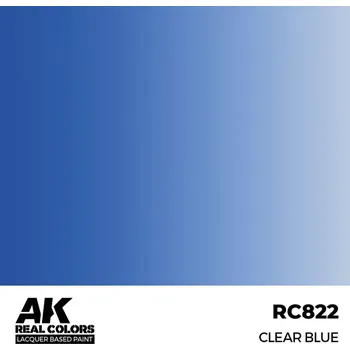 Modelářská barva AK Interactive Real Colors: Clear Blue 17 ml.