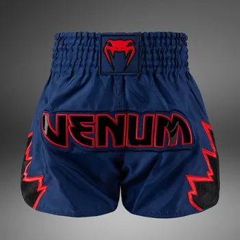 Sport Muay Thai šortky Venum Inferno - Royal Blue/Red/Black Velikost: XL