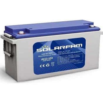 Autobaterie Pb akumulátor Solarfam JM12-150Ah VRLA AGM 12V/150Ah polotrakční