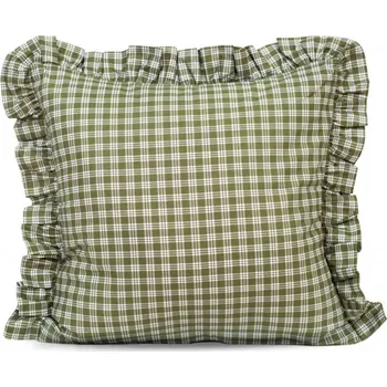 Povlečení Podpěrová s.r.o. Povlak s kanýrem ZELENÁ KOSTIČKA pozitiv Velikost: Bavlněný povlak s kanýrem 70x90 cm N