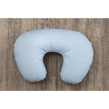 Dekorativní polštářek Podpěrová s.r.o. Polštářek PODKOVA modrý proužek