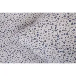 Krepové povlečení MODRÉ KYTIČKY světlé Velikost: 200x200 cm (1 ks), 70x90 cm (2 ks) ŠEV na peřině