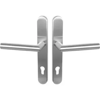 Stavební výplň Sada klik, rukojeť s dlouhou destičkou, nerezová ocel - B SOLID ELEMENTS item98524