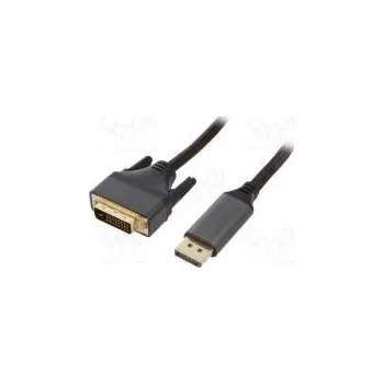 Video kabel Cable DisplayPort plug,DVI-D (24+1) plug polyamide 1.8m