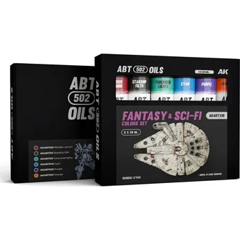 Modelářská barva AK Interactive FANTASY & SCI-FI COLORS SET - ABT 502 OILS