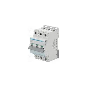 Jistič Jistič 230/400VAC Ijmen 6A Póly 3 DIN Průběh C 10kA IP20