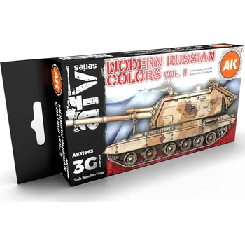Modelářská barva AK Interactive MODERN RUSSIAN COLOURS VOL 2 3G