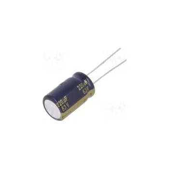 Kondenzátor Kondenzátor elektrolytický low ESR THT 220uF 63VDC ±20% 85mΩ
