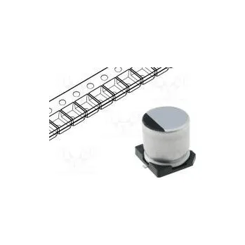 Elektronická součástka Kondenzátor elektrolytický SMD 10uF 35VDC Ø5x5,3mm ±20%