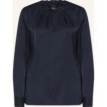 Boss Dámská Halenka banorah1 Z Hedvábí, tmavě modrá, 36