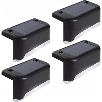 Venkovní osvětlení LED schodišťové světlo 4ks Maclean MCE319 solární IP44 4000K