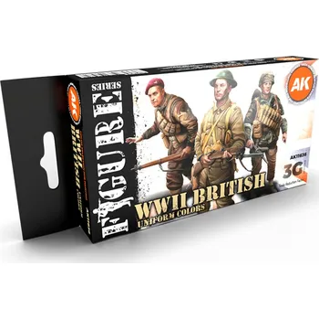 AK Interactive WWII BRITISH UNIFORM COLORS 3G