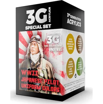 AK Interactive WWII JAPAN UNIFORM COLORS AIR 3G