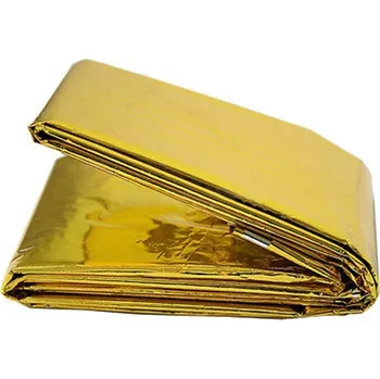 Vybavení pro přežití Survival blanket ZLATO / STŘÍBRNÁ (Izotermická fólie pro krizové situace ( prochladnutí, promoknutí...))