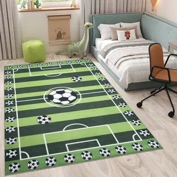 Koberec Dětský koberec FLANNEL - fotbalové hřiště Šířka: 80 cm | Délka: 150 cm