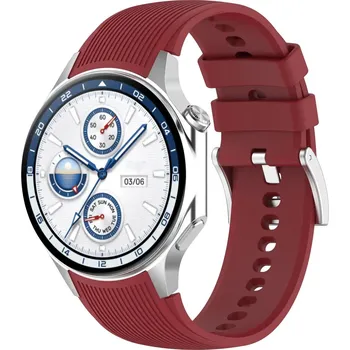 Příslušenství k chytrým hodinkám Silikonový řemínek pro Oppo Watch X a X2 a OnePlus 2, 2R a 3 - Červený