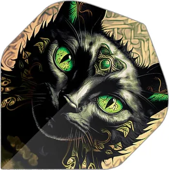 Příslušenství pro šipky Letky Designa Motley Collection Standard No2 Black Cat