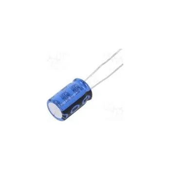 Kondenzátor Kondenzátor elektrolytický THT 47uF 100VDC Ø10x16mm ±20%