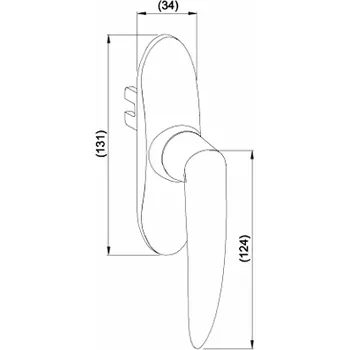 Příslušenství k oknu 0606050.HP4MP 99 ANAT Anodic Look Natura Reynaers