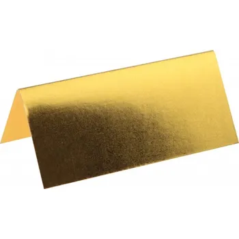 Party dekorace Santex Metalické jmenovky Barva: Zlatá