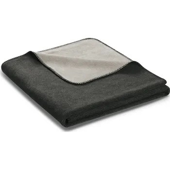 deka Biederlack Cotton Duo Melange antrazhit-silber deka 150 x 200 cm