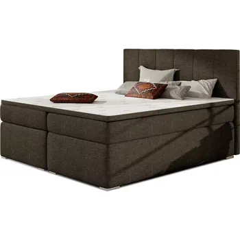 Postel Dvoulůžková postel BOLERO 160x200 Sawana 26 hnědá