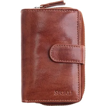 Peněženka Dámská kožená peněženka Segali SG - 1619 koňakově hnědá