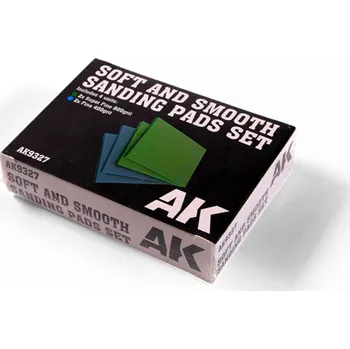 AK Interactive Soft and Smooth Sponge Sandpaper SET 4 units