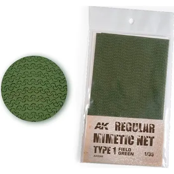 AK Interactive REGULAR CAMOUFLAGE NET Type 1 FIELD GREEN