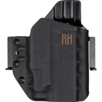 Příslušenství pro sportovní střelbu RH Holsters FROGY - Glock 43X Rail MOS + Streamlight TLR-7 Sub - vnější kydexové pouzdro - poloviční sweatguard - černá Pouzdro je pro: Levák