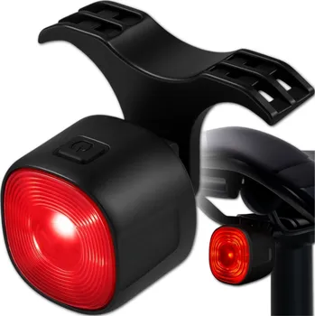 Cyklosvítilna ZADNÍ SVĚTLO NA KOLO AKUMULÁTOR USB SVĚTLO POD SEDLO 100H
